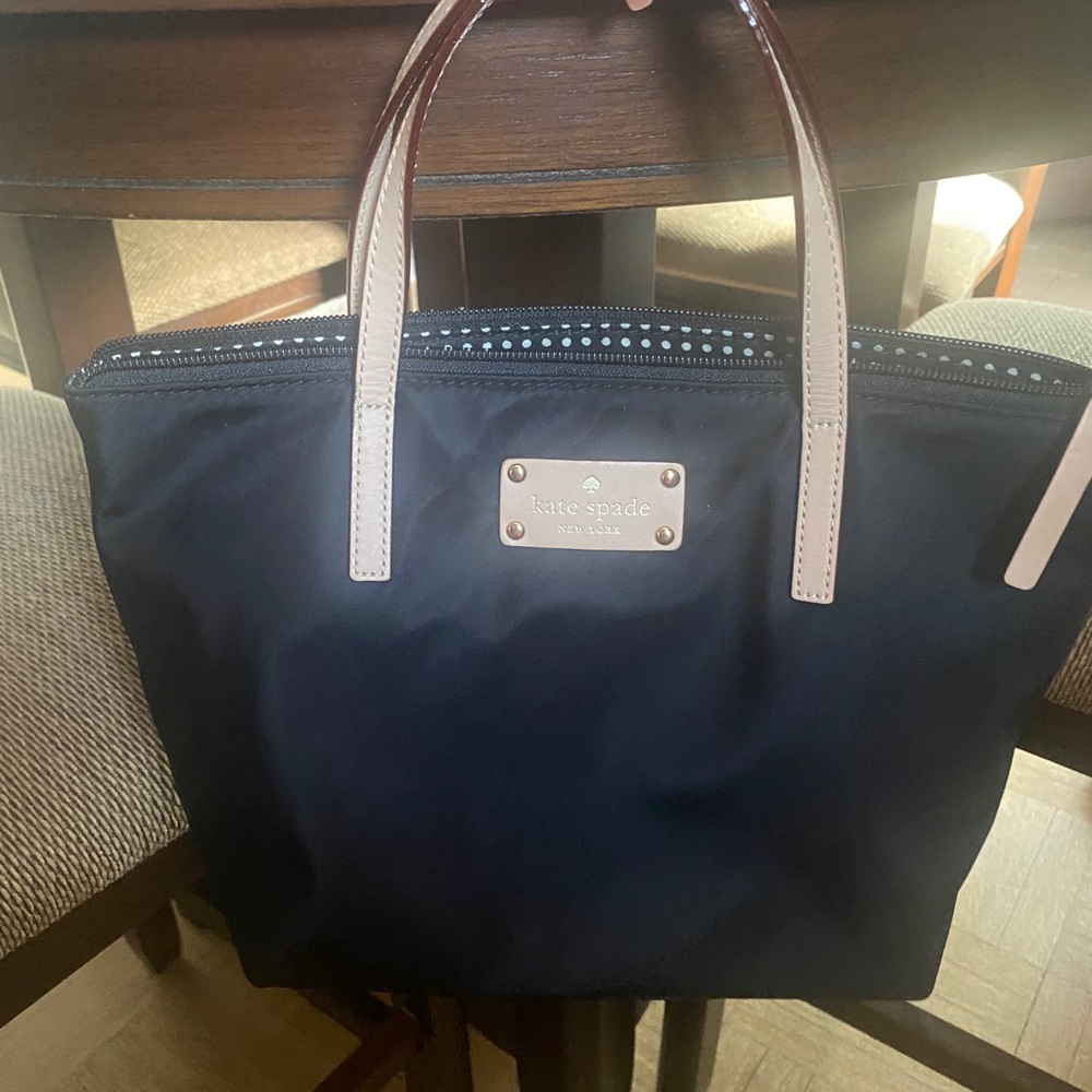 Kate Spade nylon satchel black
